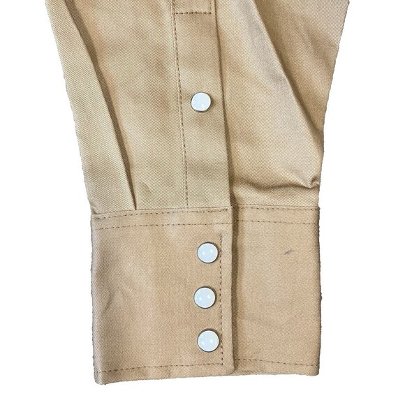 Wrangler Western Snap Shirt 2XT Tall Men's Brown Pearl Snap Long Sleeve - Picture 7 of 13